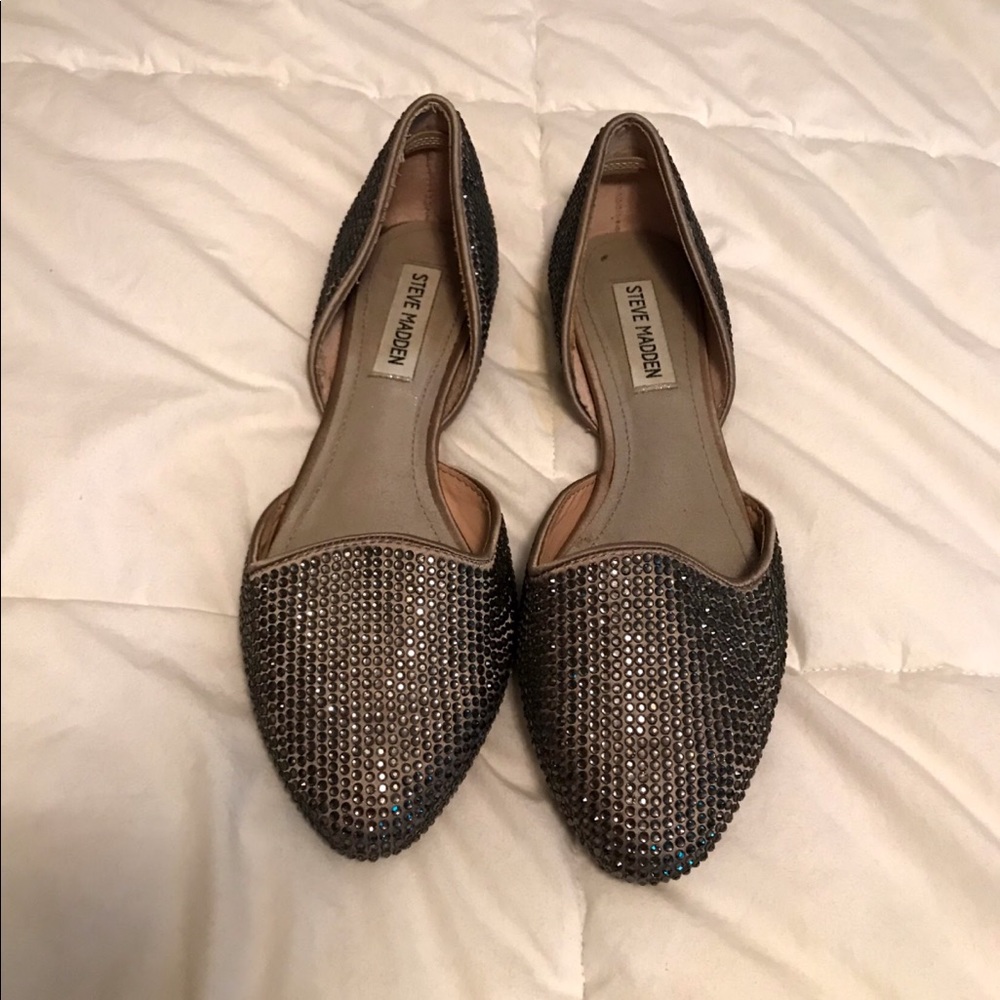 Steve Madden rhinestone flats